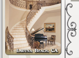 Laguna Beach Residential Ornamental Iron Stairways & Railings