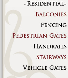 Orange County Custom Residential Iron Designs